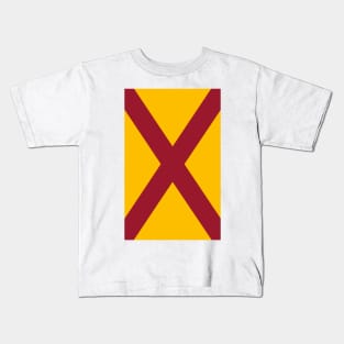 Motherwell Scottish Saltire Kids T-Shirt